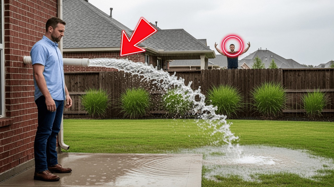 They Kept Sending Their Floodwater Into My Yard   So I Sent It Right Back
