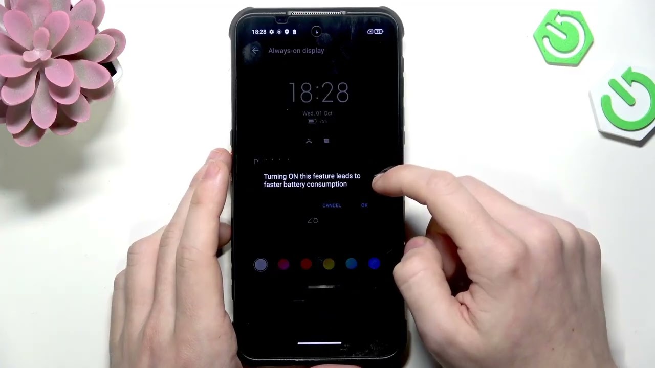 RUGONE Xever 7 Pro – كيفية تخصيص Always On Display (AOD)