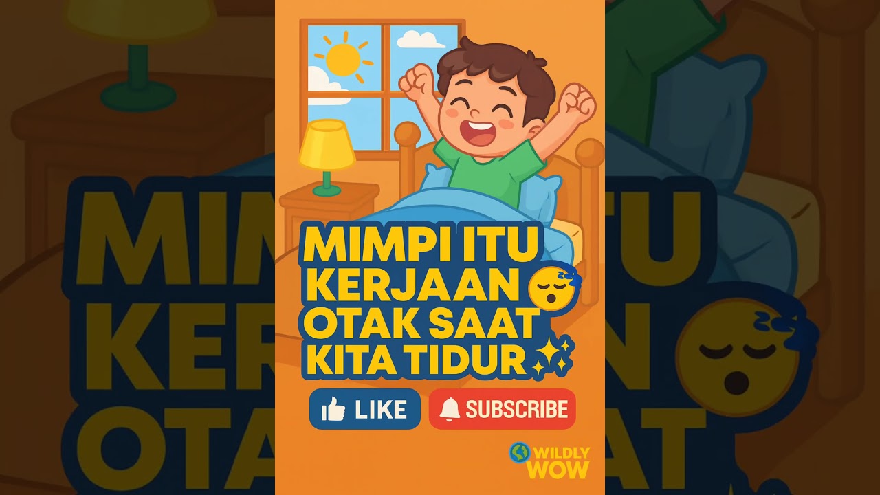 Pernah nggak sih kamu mimpi aneh atau seru pas tidur? 🤔✨ #FaktaUnik #Shorts