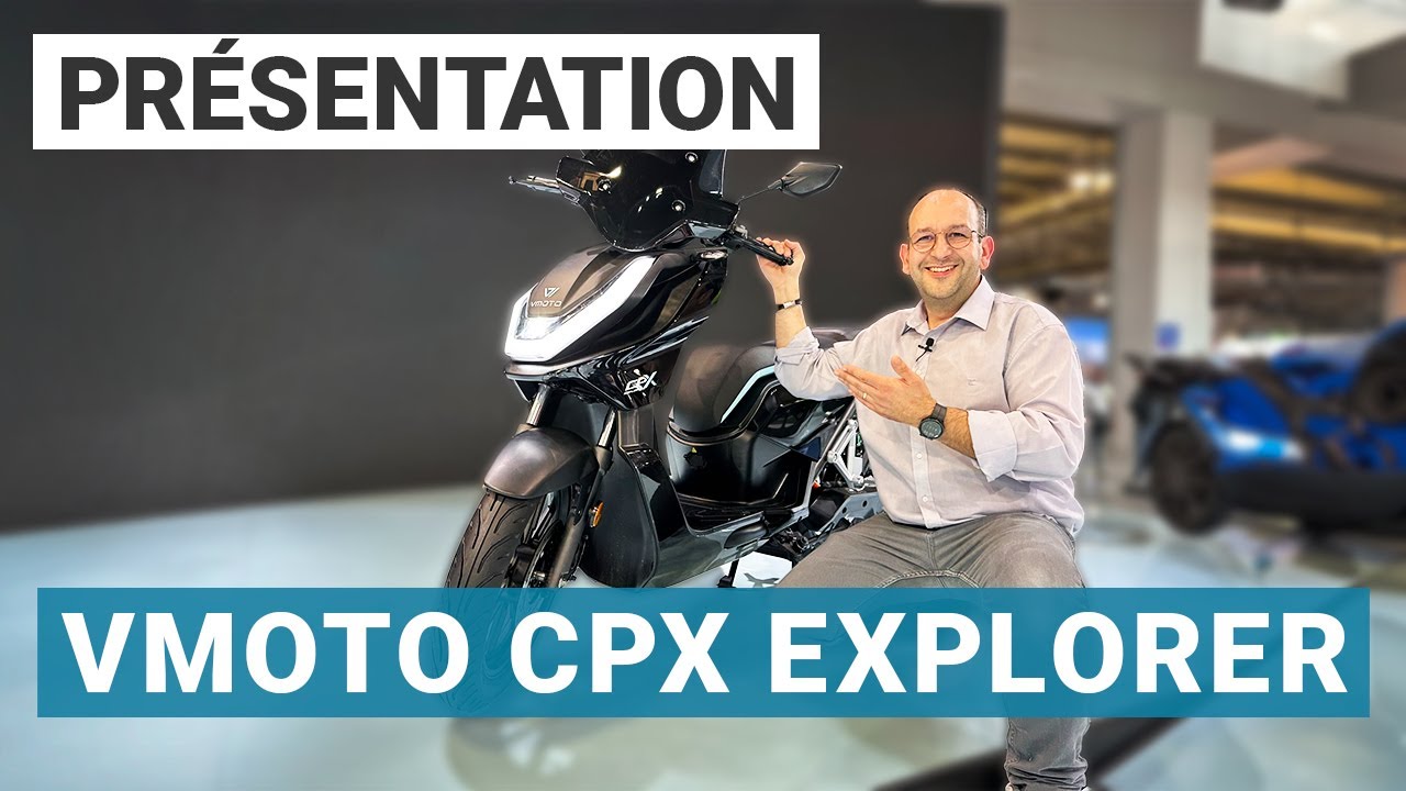 EICMA 2023 - Vmoto Super Soco CPX Explorer : un scooter électrique taillé pour l'aventure
