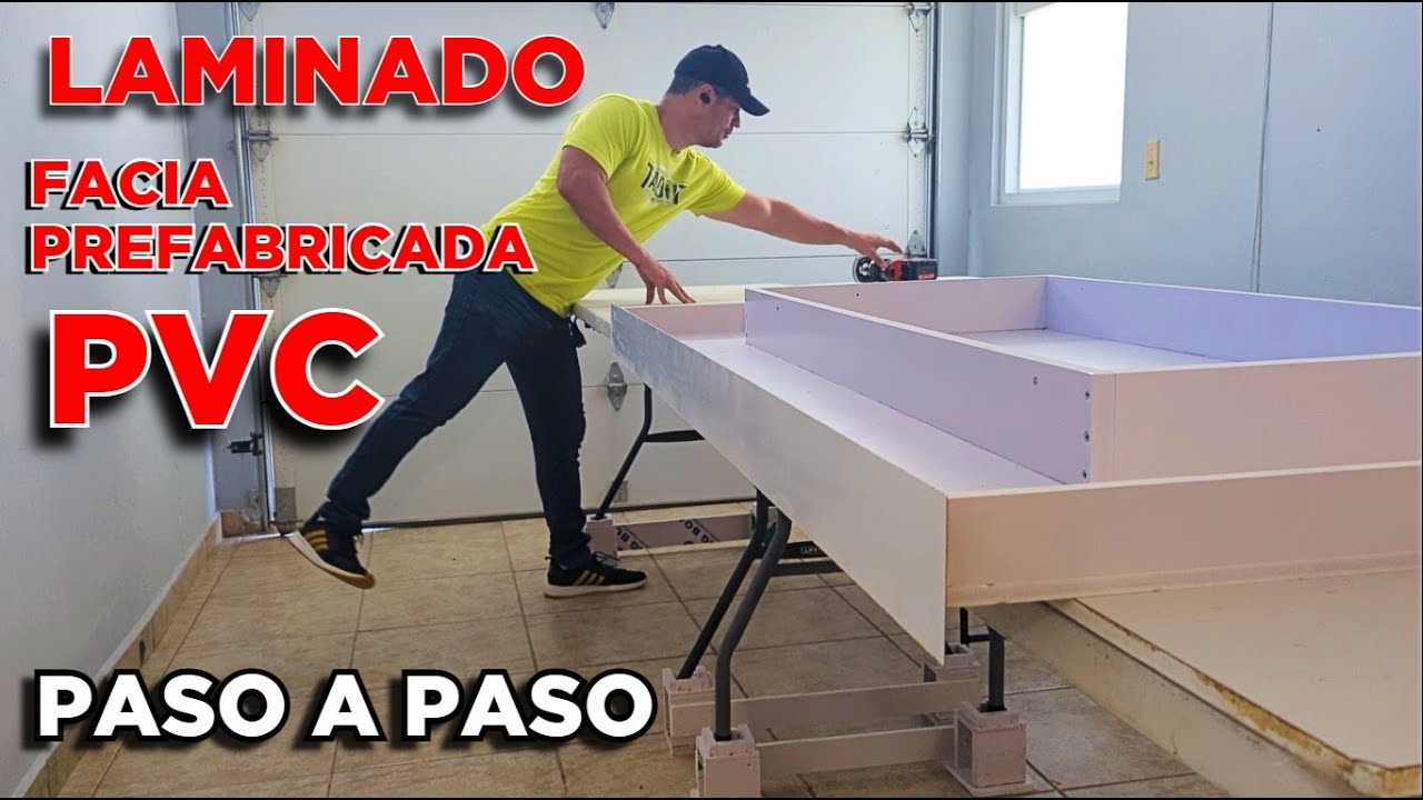 Cómo laminar una FACIA PREFABRICADA en PVC [Paso a Paso]