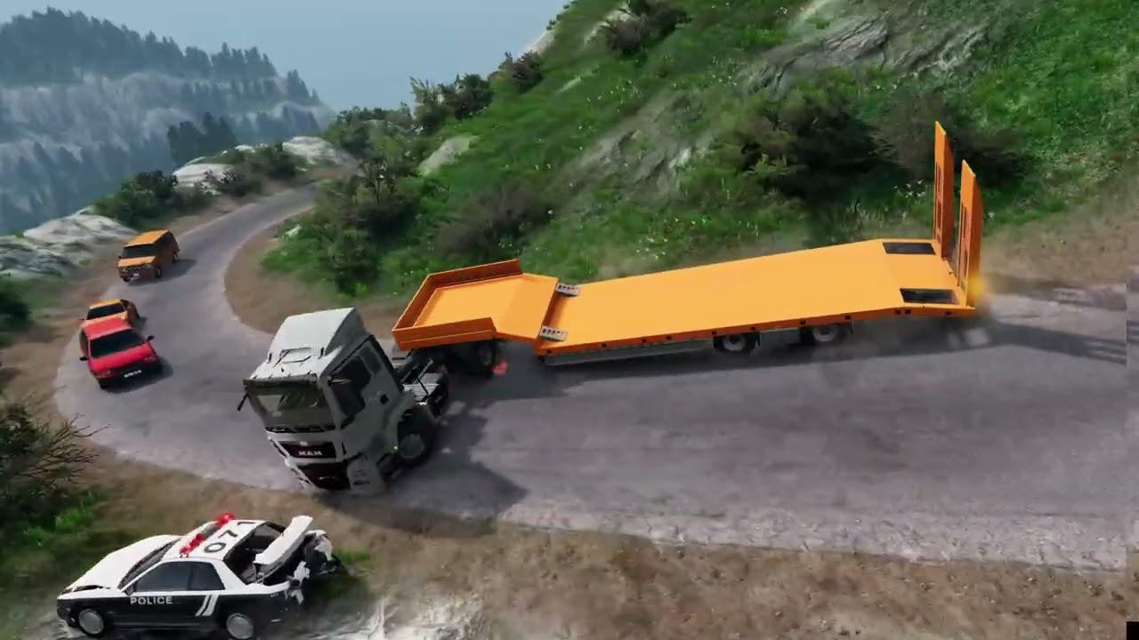 Irritation of downhill cliff #beamngdrive #beamng #gaming