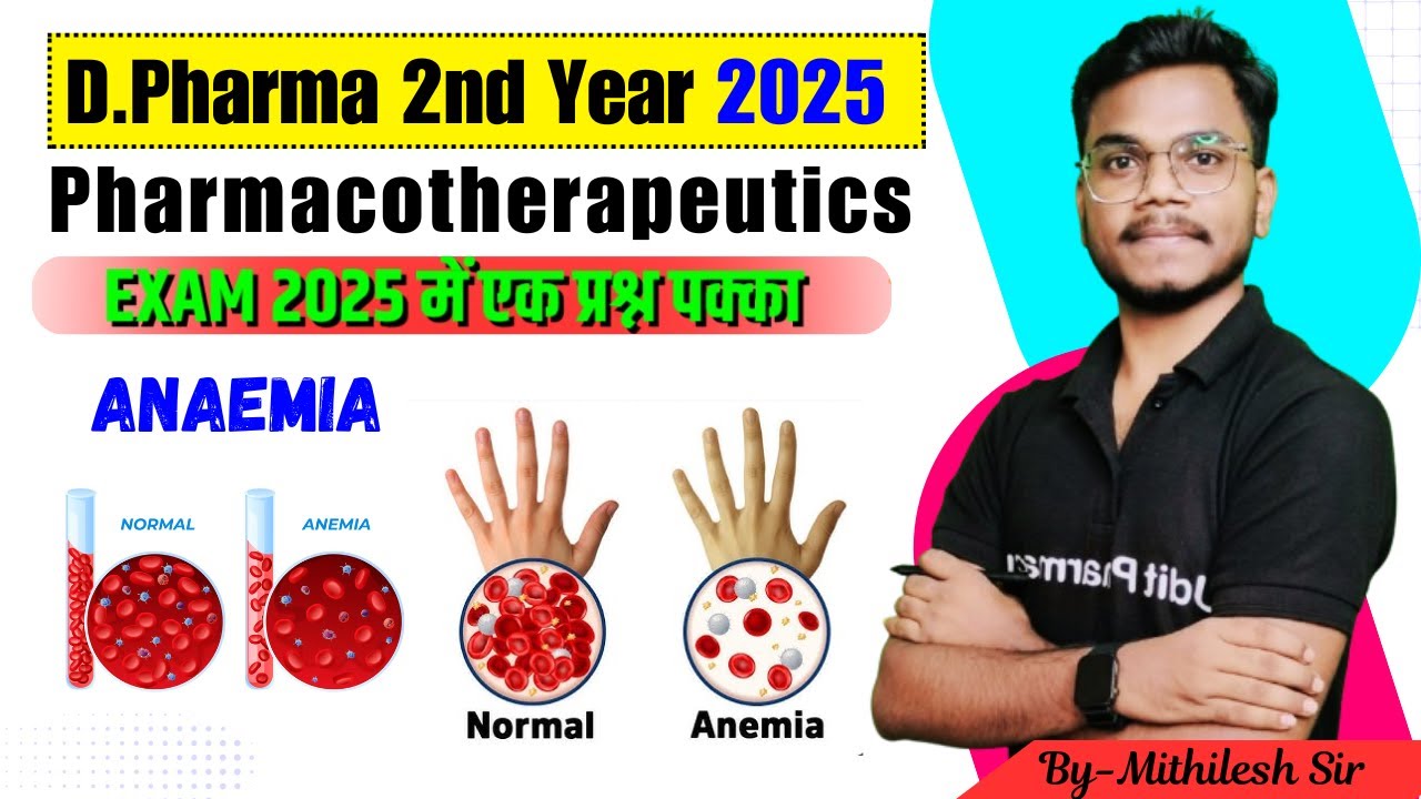 D.Pharma 2nd Year 2025 | Pharmacotherapeutics Chapter-4(a) | Types of Anaemia | By-Mithilesh Sir