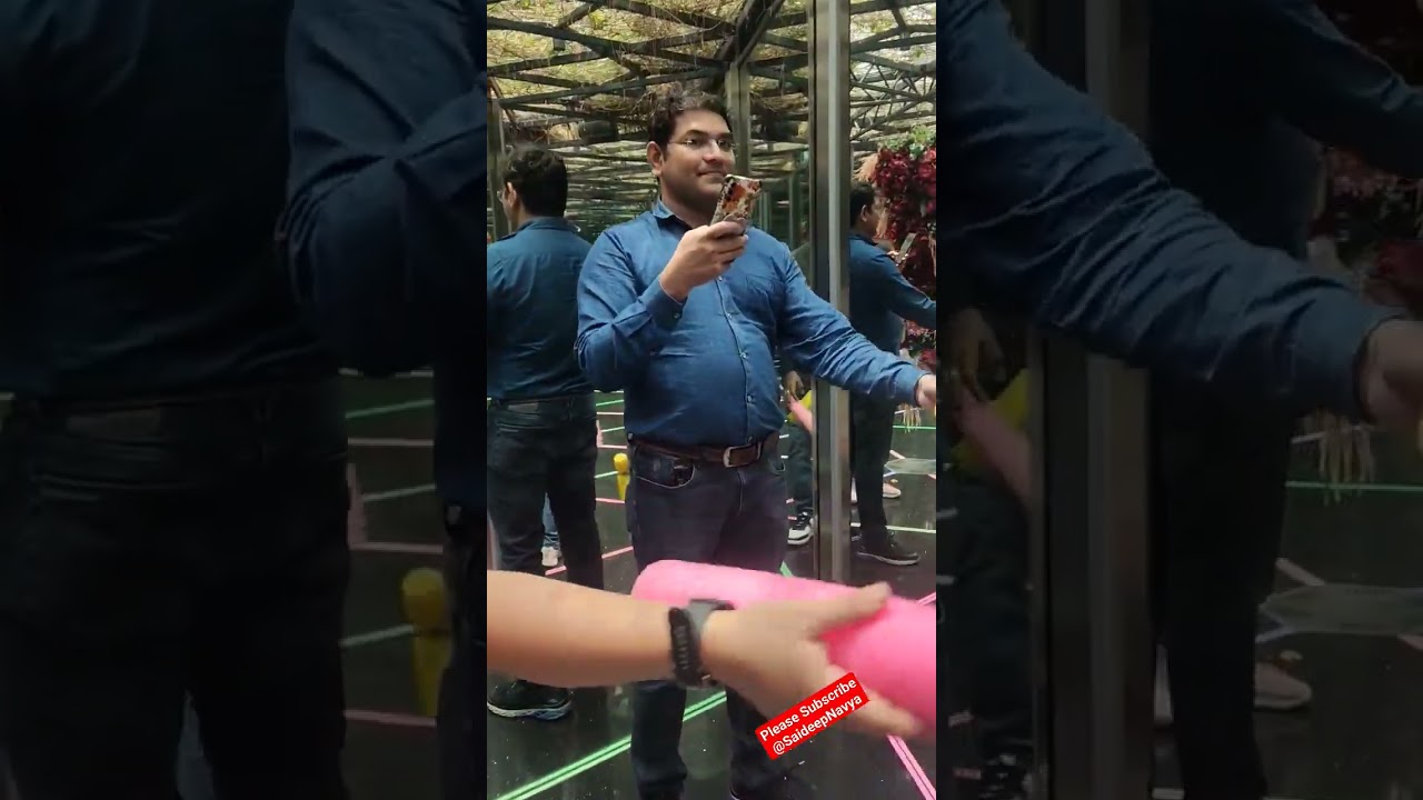 Fight in Mirror Maze #singapore #like #share #subscribe #ytshorts #comment #cute #mirrormaze
