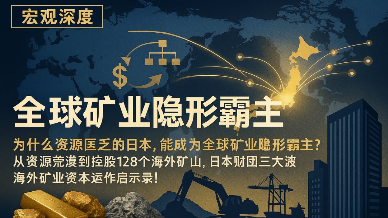 【宏观深度】为什么资源匮乏的日本，能成为全球矿业隐形霸主？从资源荒漠到控股128个海外矿山，日本财团三大波海外矿业资本运作启示录！