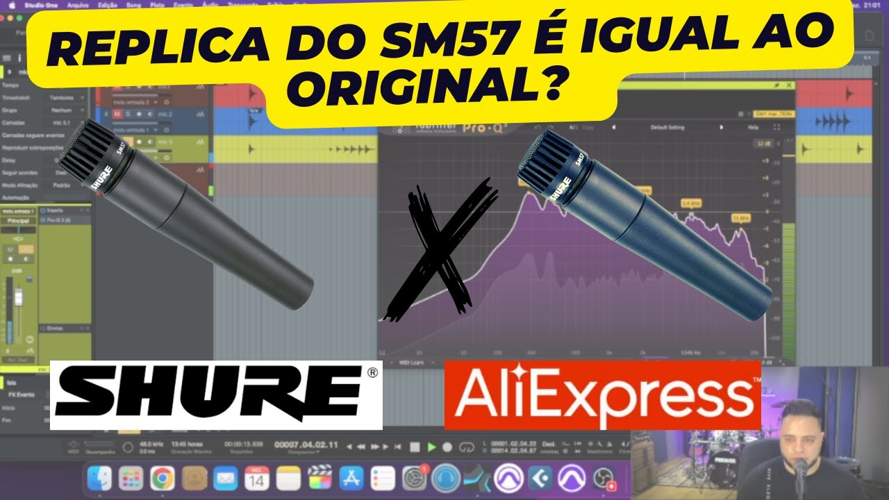 a réplica do Shure sm57 é igual ao original?