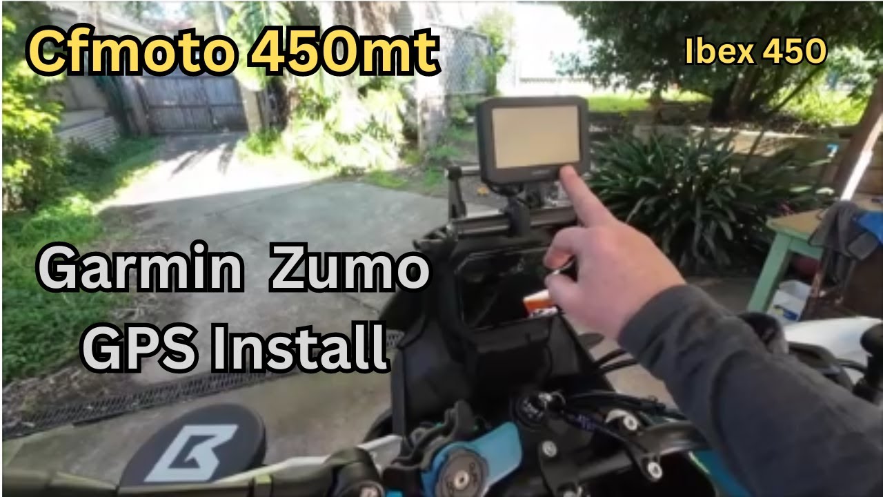 Garmin GPS install on the Cfmoto 450mt