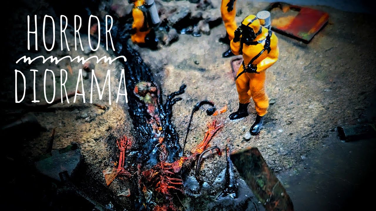 Диорама с разбитым вертолетом скорой помощи | Находка в мусорном контейнере!