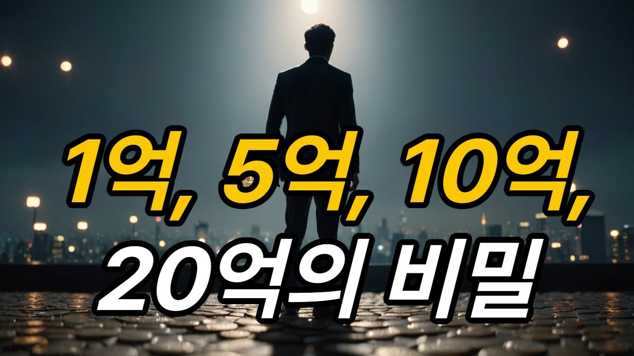 돈의 비밀: 1억, 5억, 10억, 20억 당신의 인생이 바뀌는 4가지 순간