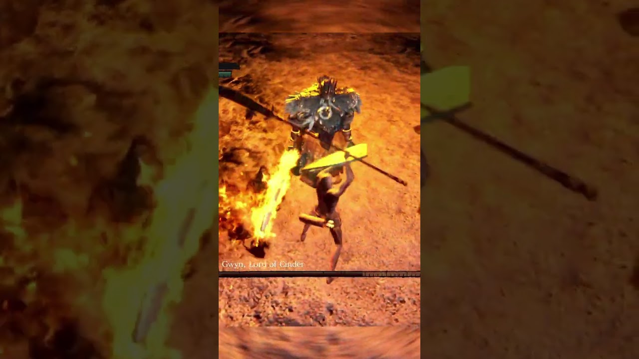 Dark Souls - Gwyn, Lord of Cinder Final Boss Fight (by speedrunner)
