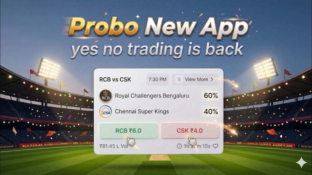 New Probo Jaisa App | Probo App | Predik App Real Or Fake | Opinion Trading New App | RCB vs CSK