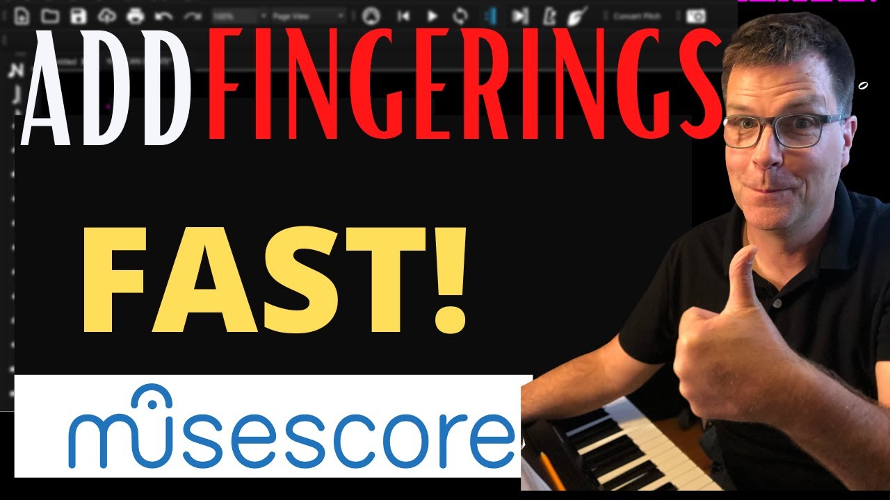 How to learn in Musescore correctly and efficiently add fingering to your part!