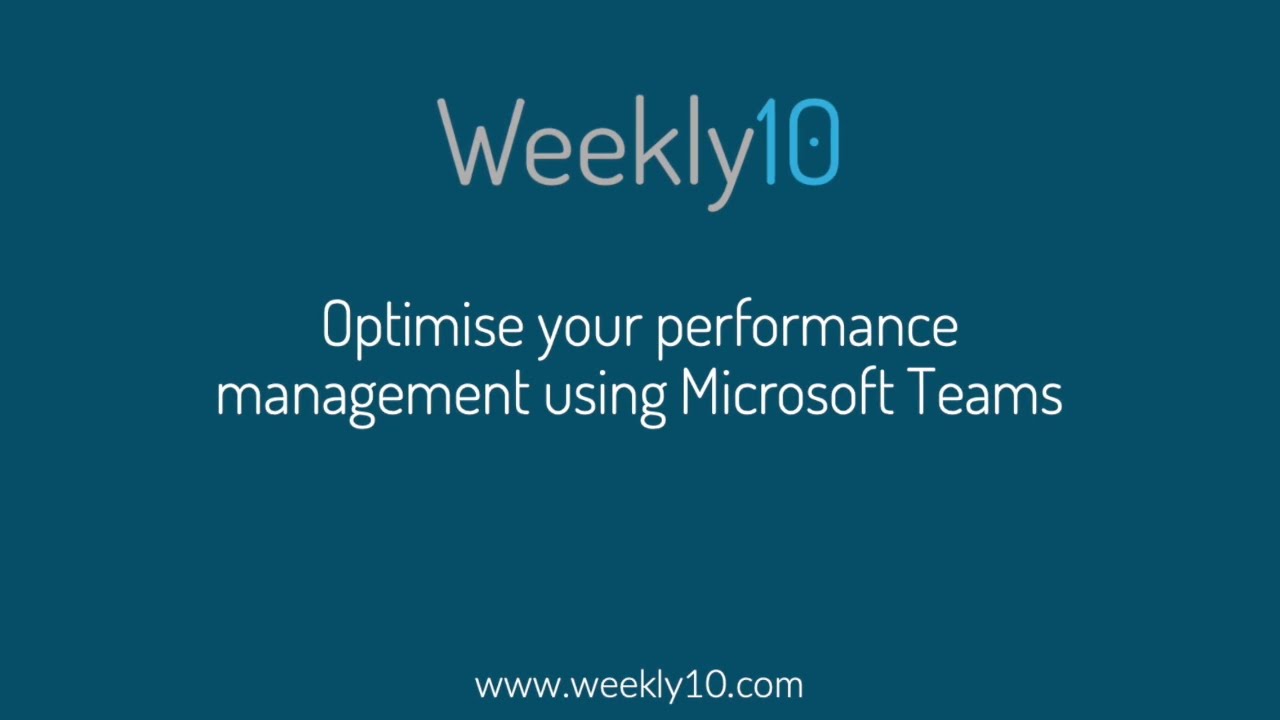 How to optimise your company's performance management using Microsoft Teams