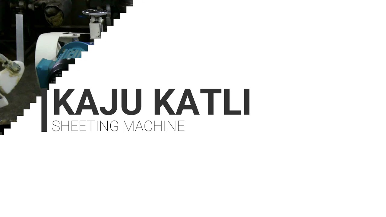 Kaju Katli sheeting machine