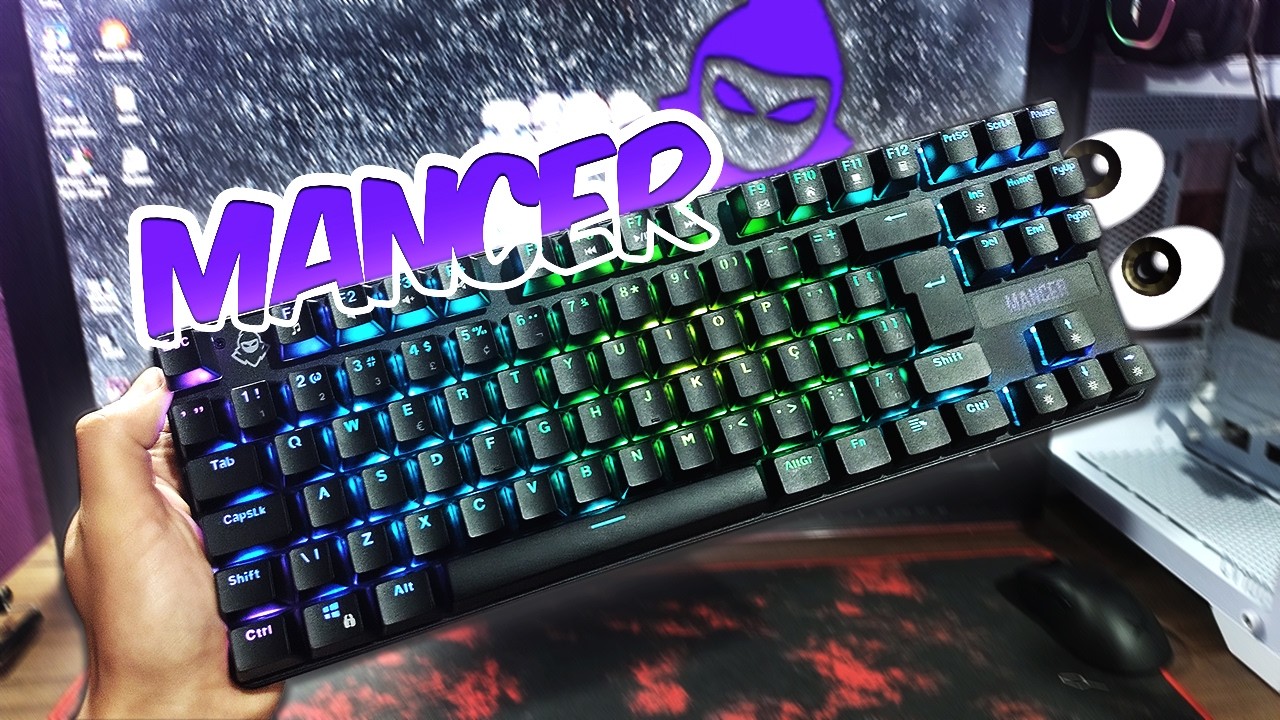 UNBOXING + REVIEW: MANCER GHOUL MK3-- Teclado Mecânico Gamer Completo!🔥