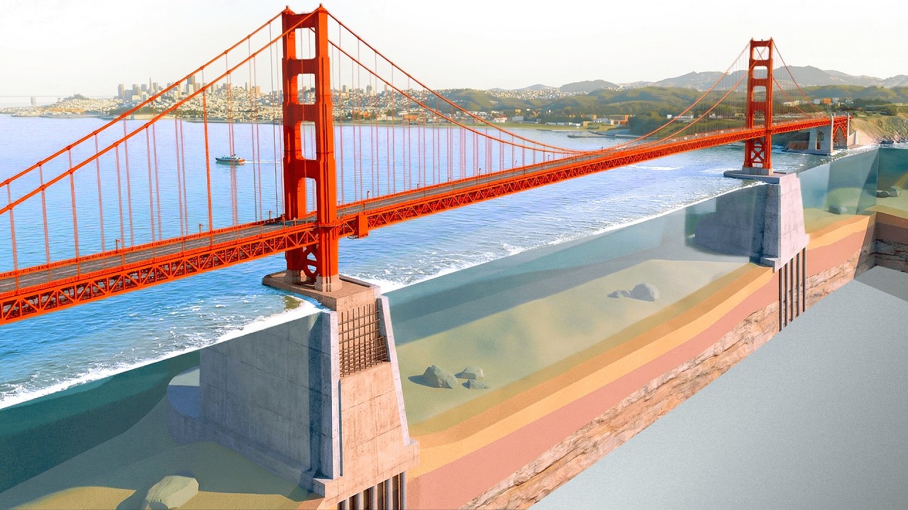 How Golden Gate Bridge Was Built in Deep Stormy Waters