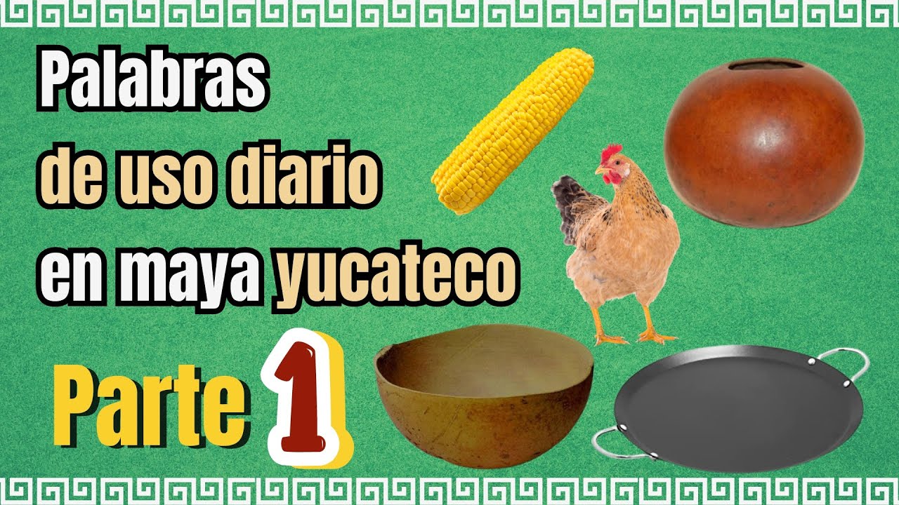 Aprende palabras de uso diario en lengua maya yucateco | Aprende vocabulario maya fácil | Parte 1.