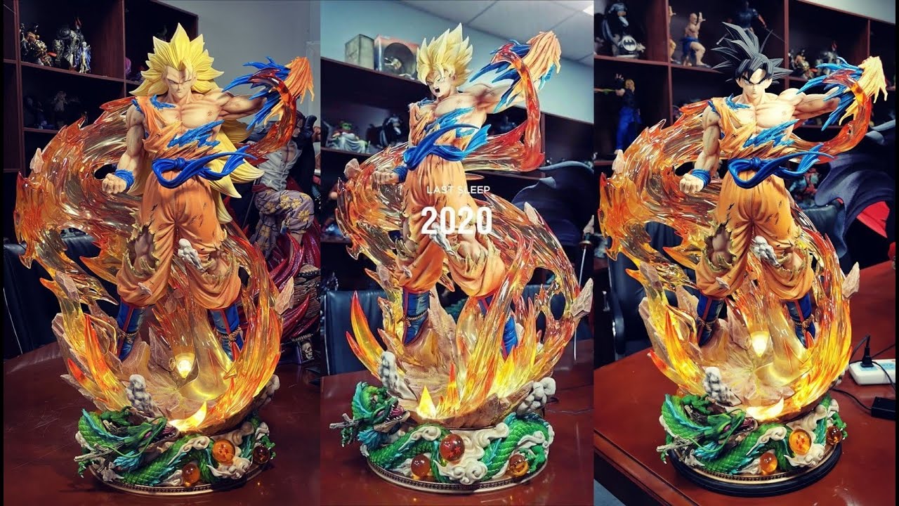 Unbox & Review mô hình Resin Son Goku SSJ - Last Sleep Studio | Dragonball Shop
