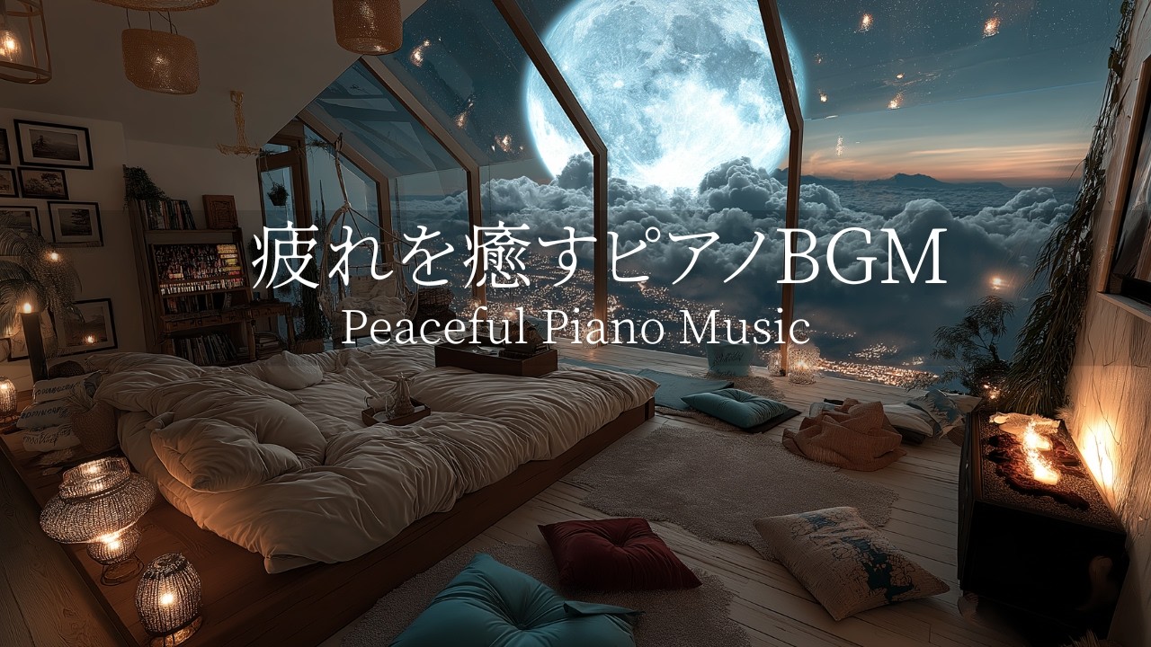 【疲れを癒すピアノBGM】途中広告なし｜１日の終わりの自分時間に聴く｜自律神経を整えるピアノ｜睡眠導入BGM｜心を落ち着かせる前向きで心地よいメロディー🌿432Hzの周波数