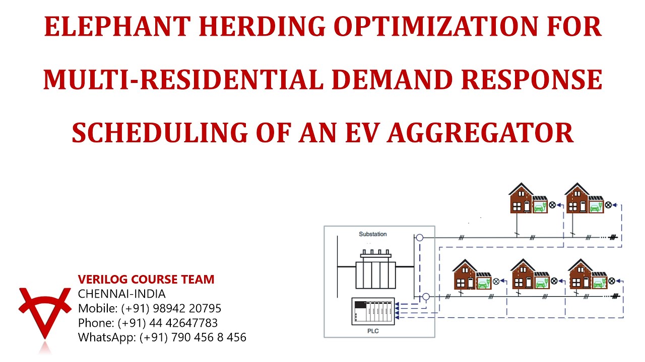 ELEPHANT HERDING OPTIMIZATION FOR MULTI RESIDENTIAL DEMAND RESPONSE SCHEDULING OF AN EV AGGREGATOR