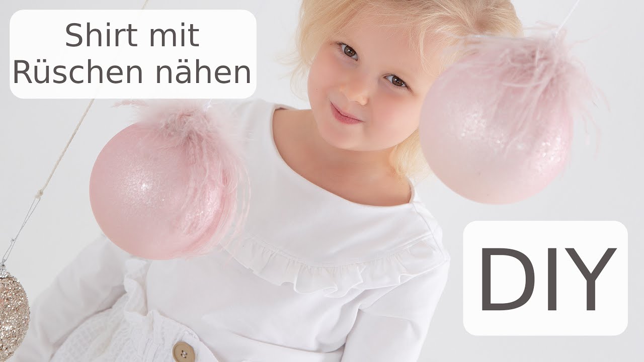 Shirt mit Rüsche nähen lernen - DIY - mit Annas Nähschule