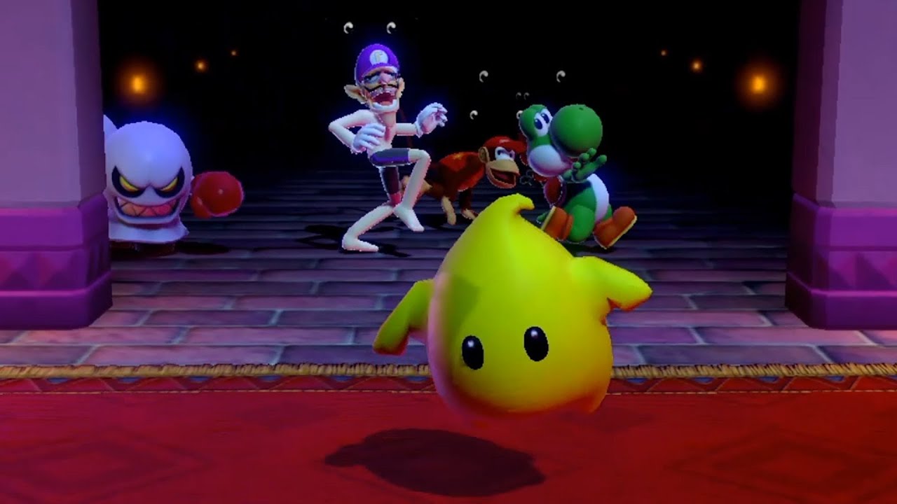 Super Mario Party MOD: Playable LUNA! (vs Yoshi, Diddy Kong, Waluigi)