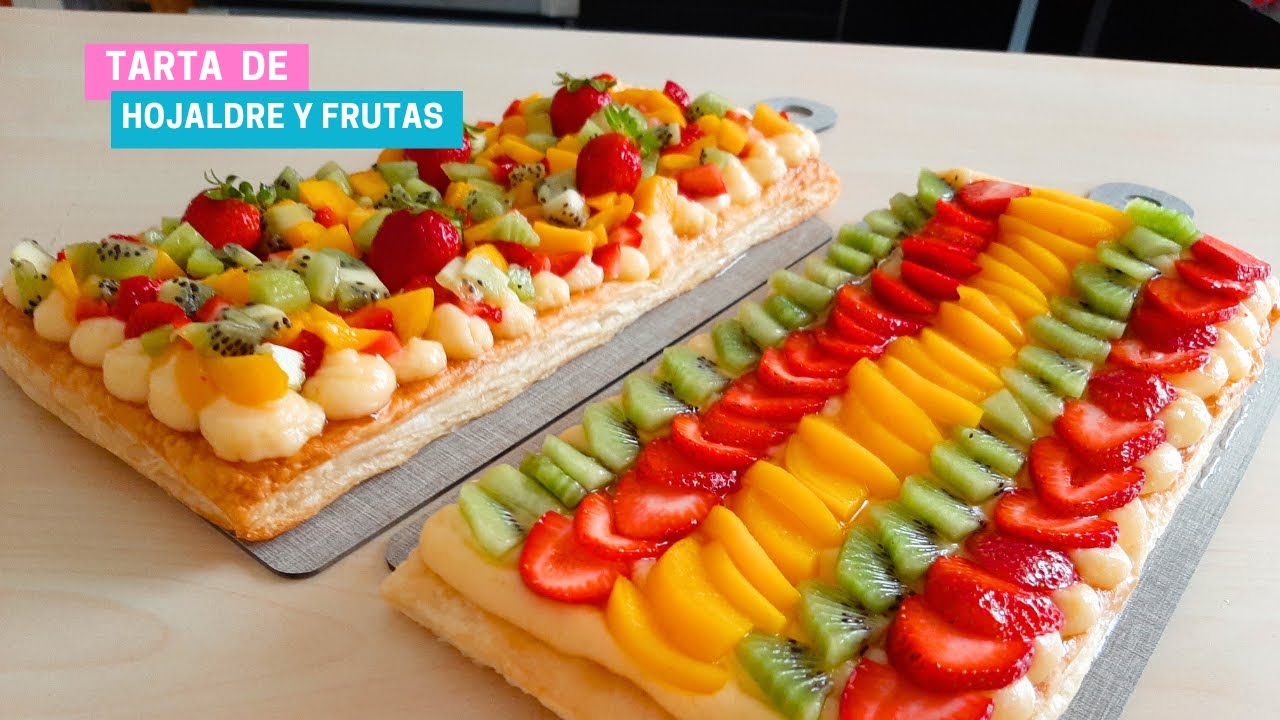 Hojaldre con Crema y Frutas | @ladulceeva