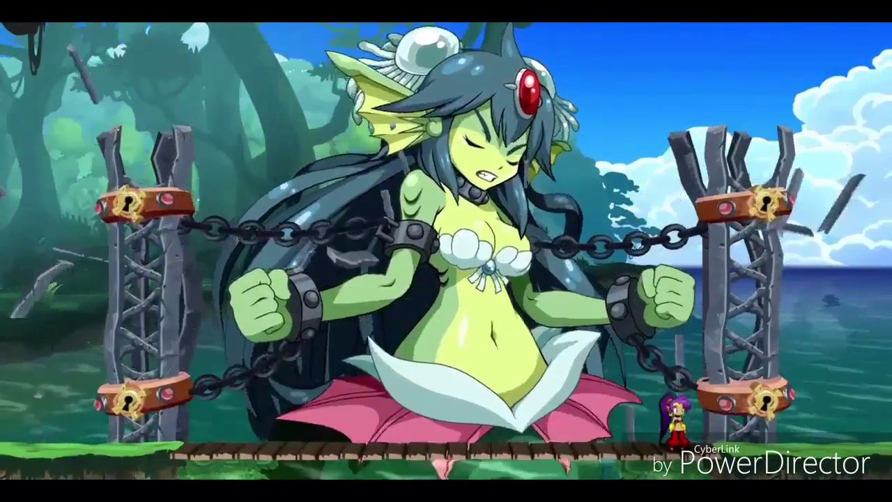 Shantae half gine hero: giga mermaid with godzilla roar