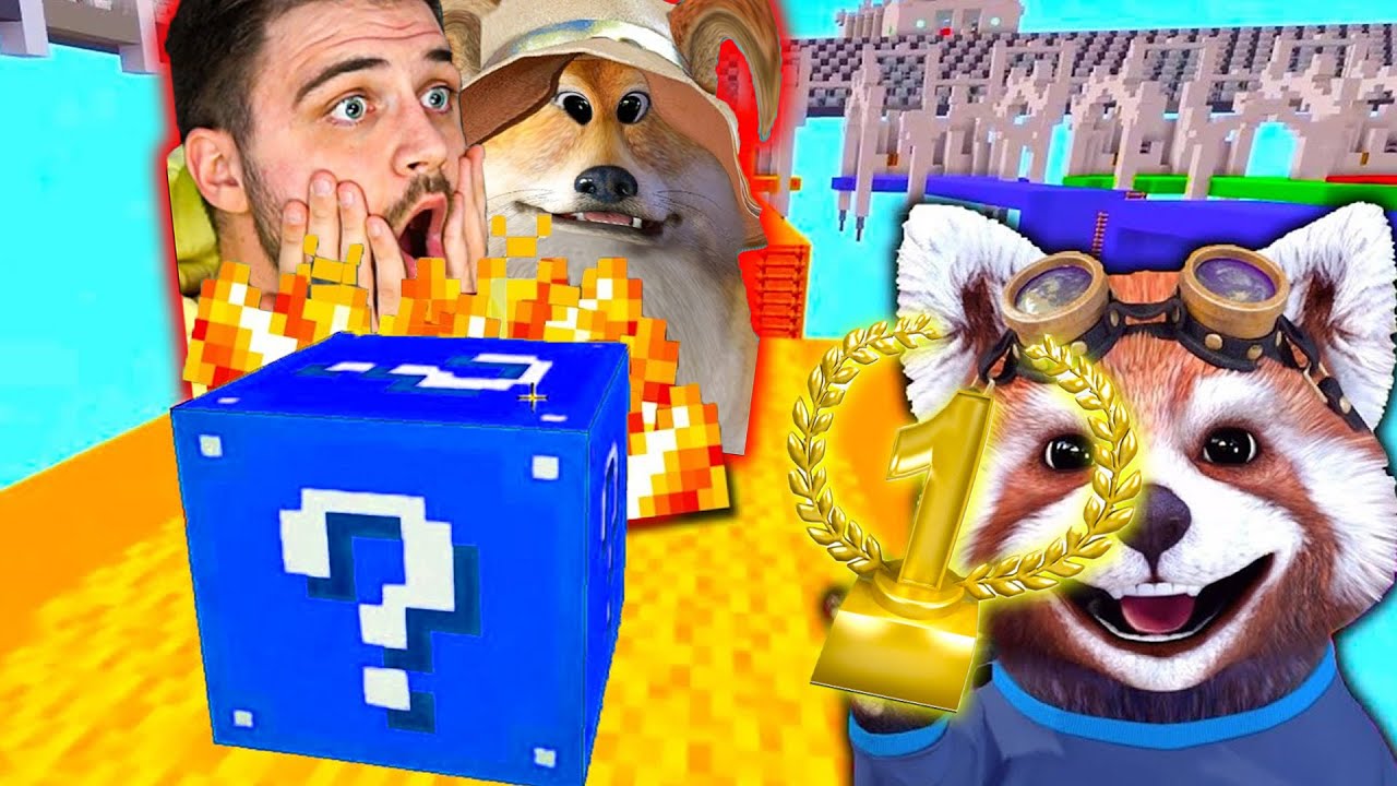 NOCIV vs INSANITY vs ZASAMI pe MINECRAFT LUCKY BLOCKS RACE! I-am Distrus