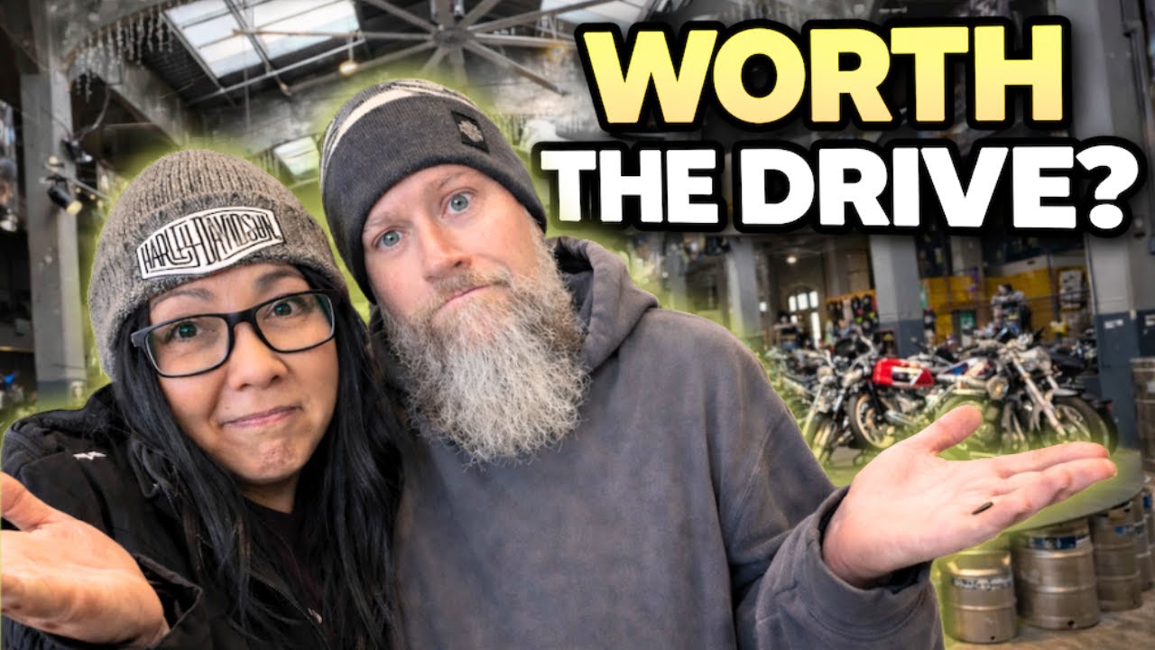 Мотоциклетное шоу внутри пивоварни?! Наше первое посещение Garage Brewed Cincinnati