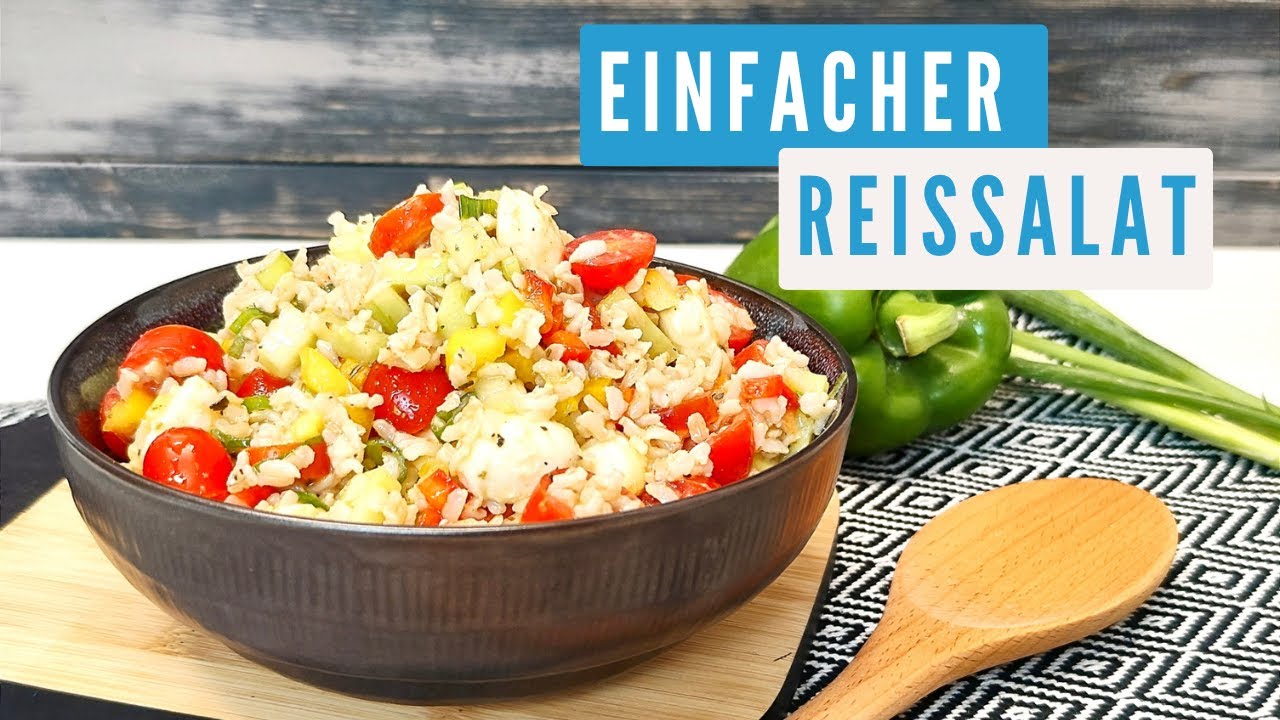 Einfacher Reissalat I Schnell gemacht und super lecker