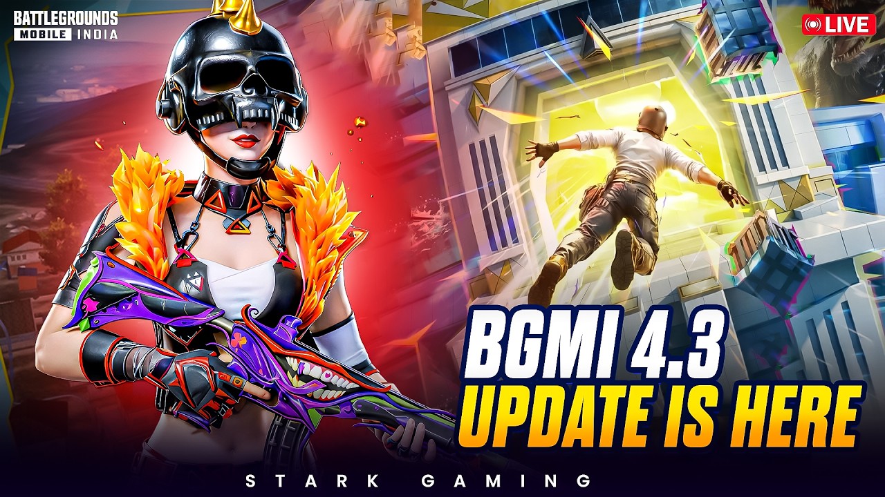 BGMI NEW UPDATE 4.3 IS HERE | EVOLVING UNIVERSE PLAY WITH TEAMECODE | BGMI LIVE STARKGAMING