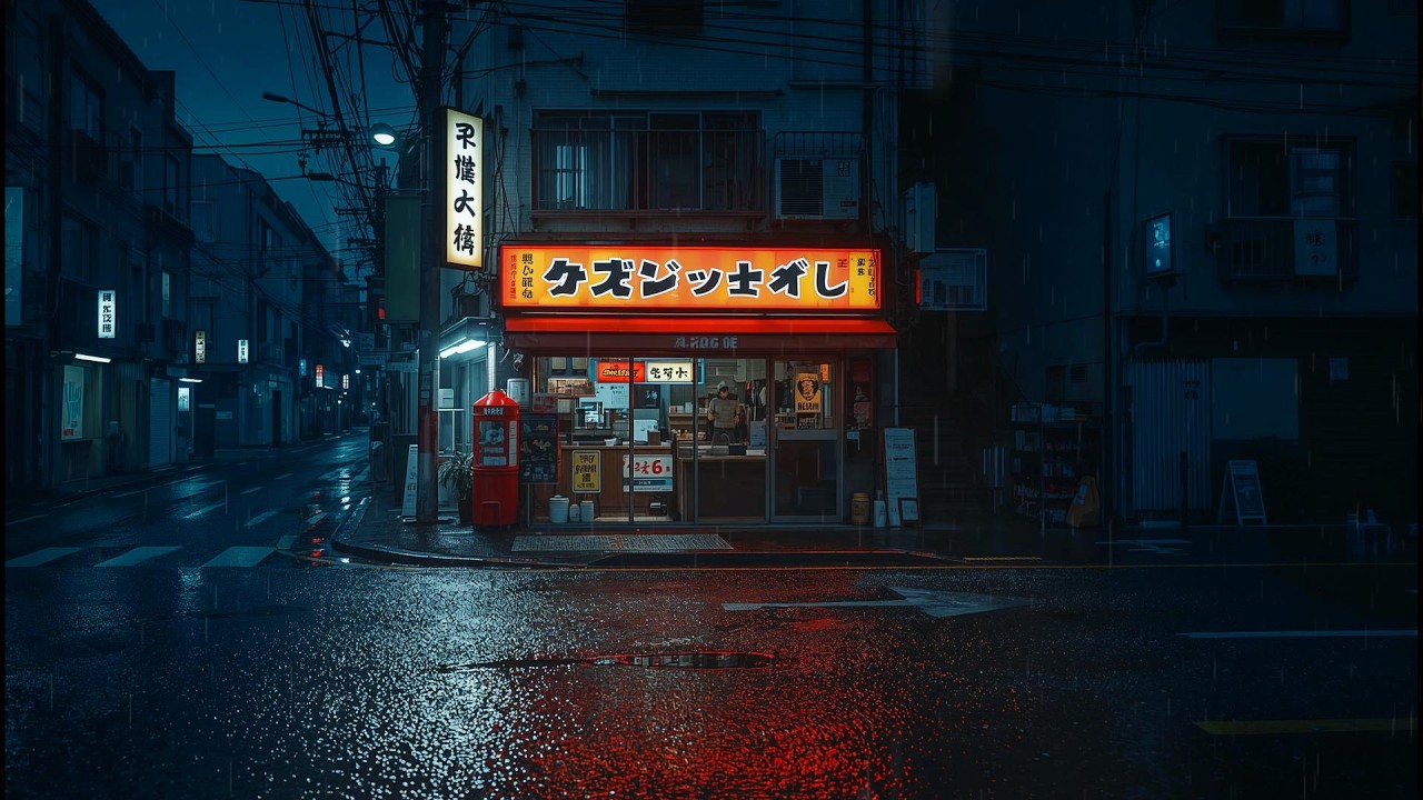 Tokyo Midnight Rain 🌧️ — Rainy Chill Lofi for Quiet, Peaceful Nights