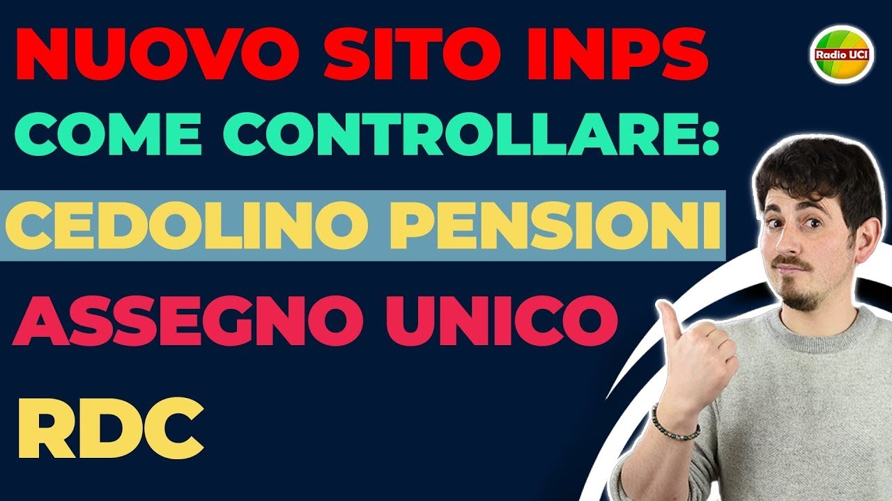 🚨NUOVO SITO INPS! 📱come controllare Cedolino Pensione, FASCICOLO PREVIDENZIALE, RDC, Assegno Unico
