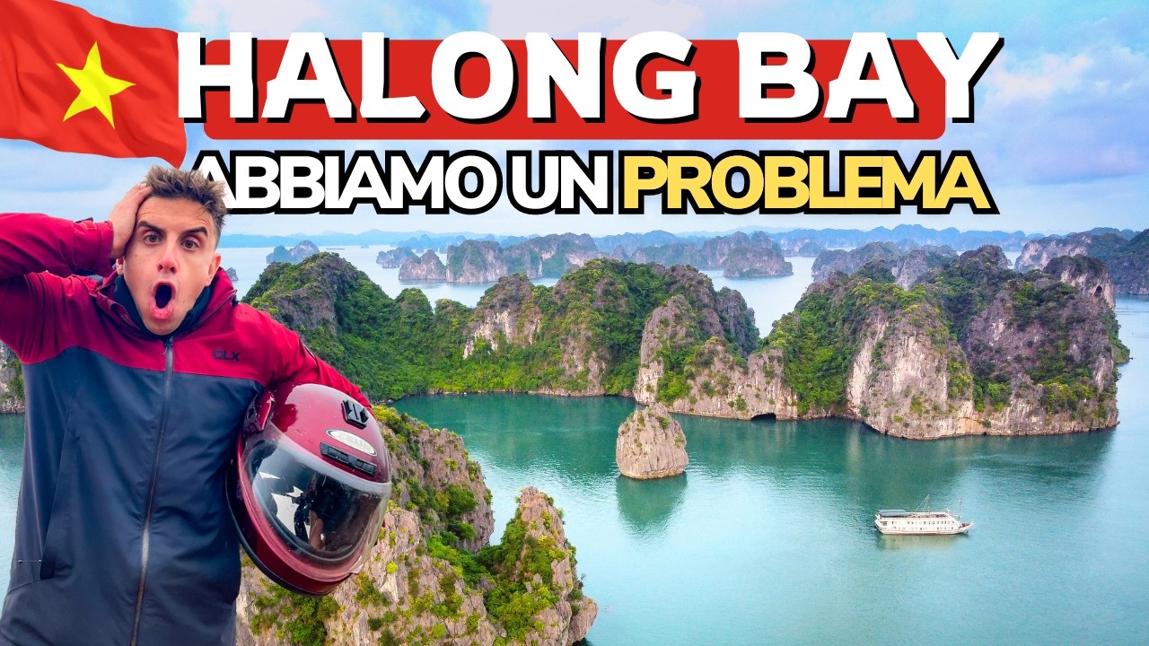 VIETNAM ON THE ROAD 🇻🇳 Visitiamo HA LONG BAY ma abbiamo PROBLEMI allo scooter | Ep.3