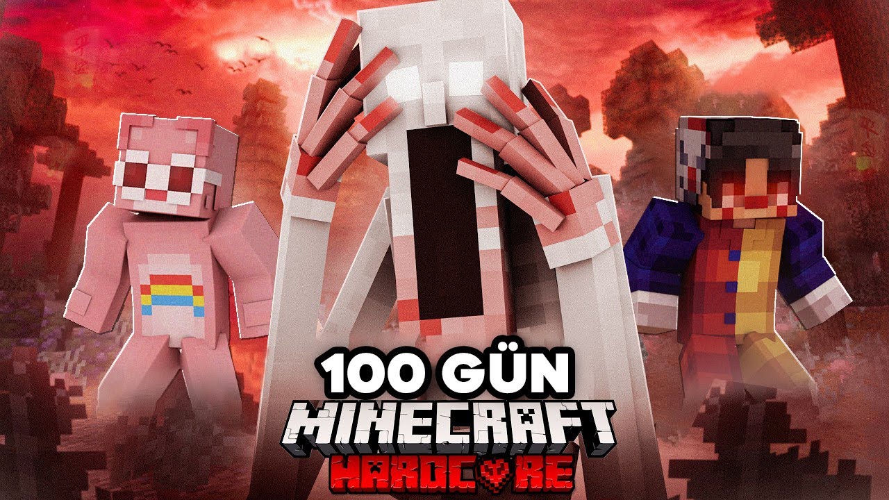 Minecraft'ın EN ÖLÜMCÜL Zombi Kıyametinde 100 Gün Hayatta Kaldım! (bölüm1)