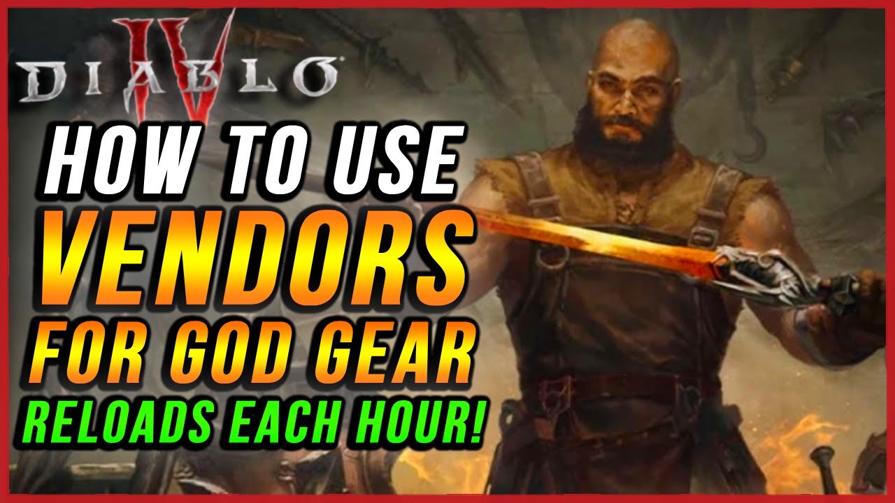 Diablo 4 How to GET GOD ROLLED GEAR in Diablo Using VENDORS!