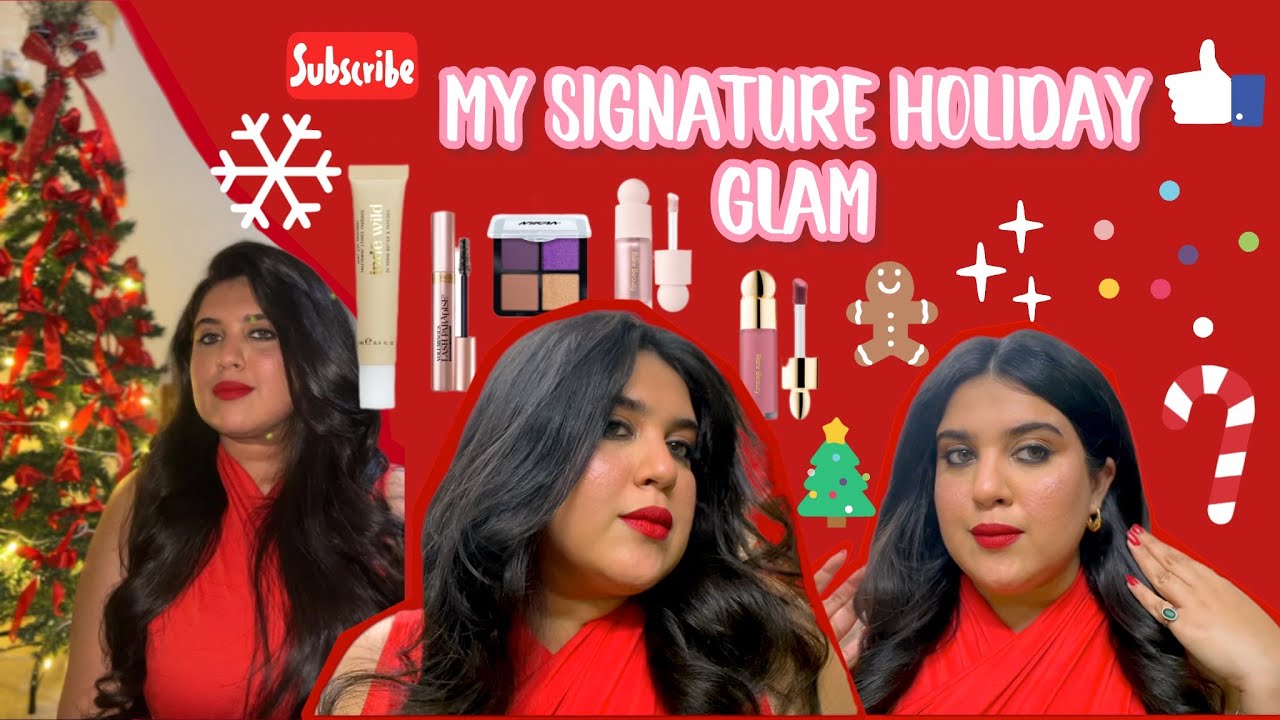 STARTING MY YOUTUBE CHANNEL || MY SIGNATURE HOLIDAY GLAM || GET TO KNOW ME || OTHERSIDEOFKRIHIEEE