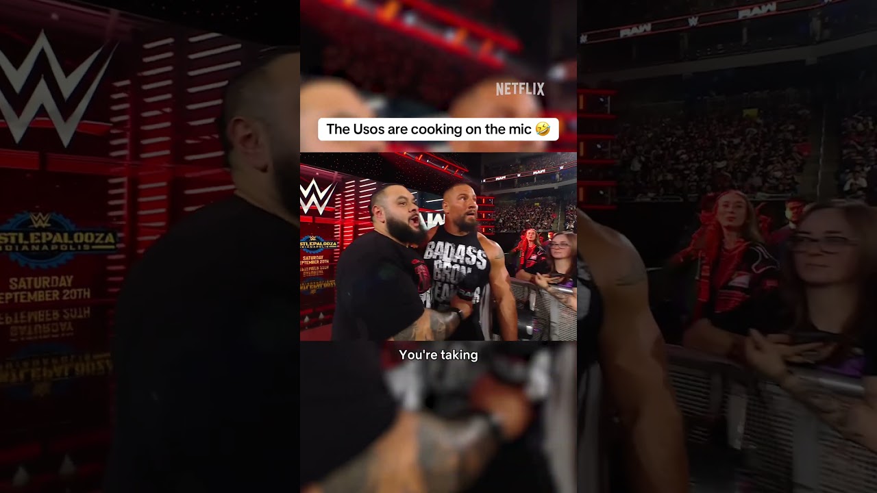 Jey and Jimmy Uso are reunited and the jokes are flowing 💀 #WWEonNetflix #RAWonNetflix