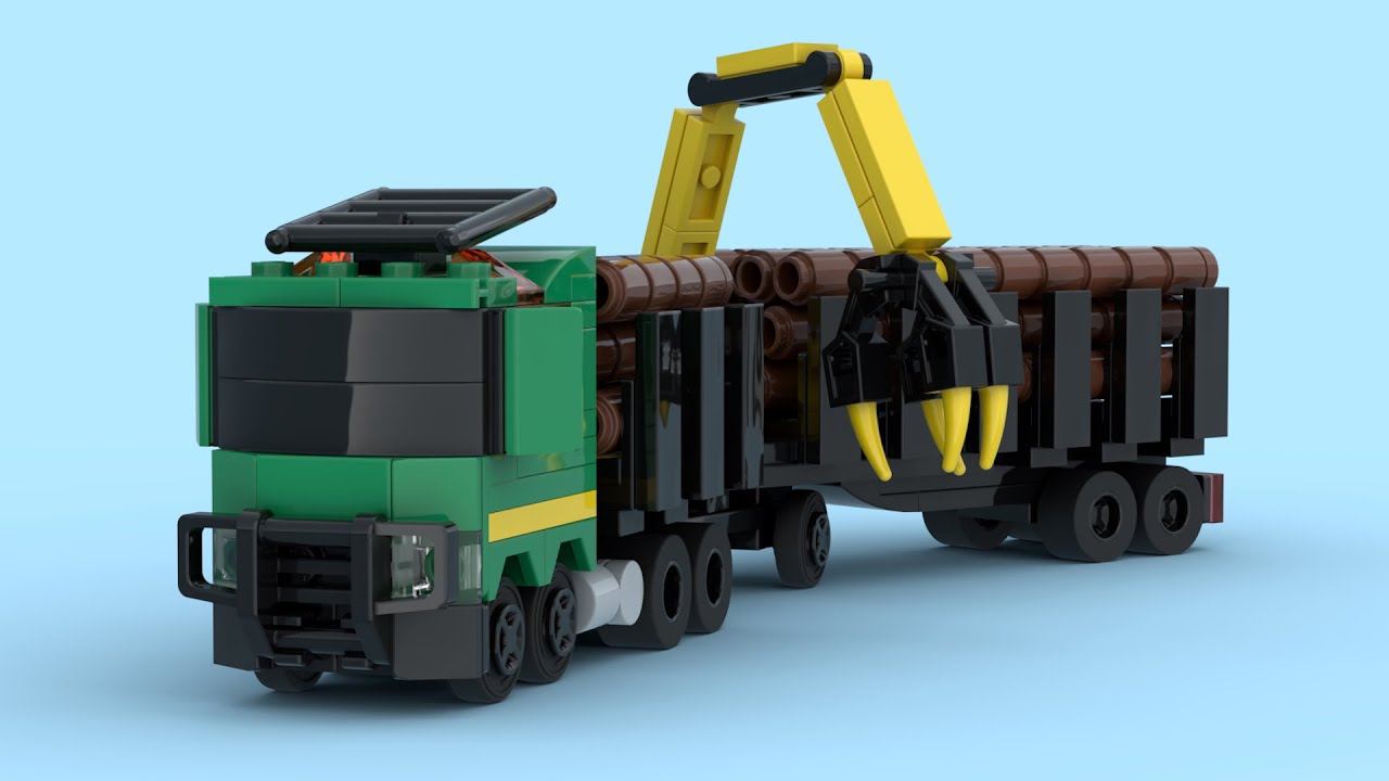 LEGO Mini Wood Transport Truck 🚛🌲 | Tiny Timber Hauler in Action!