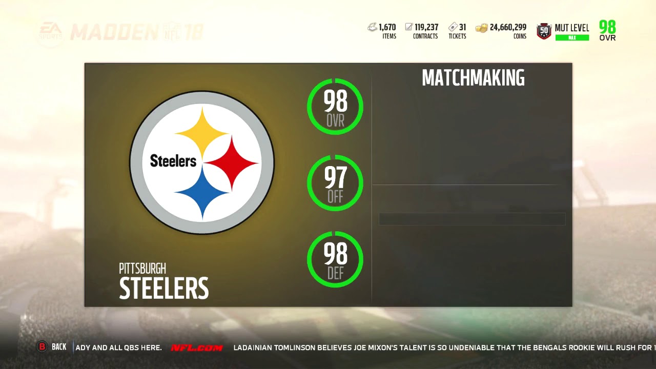 Madden 18 Ultimate Team :: Worlds First 98 Overall Team? :: Madden 18 Ultimate Team