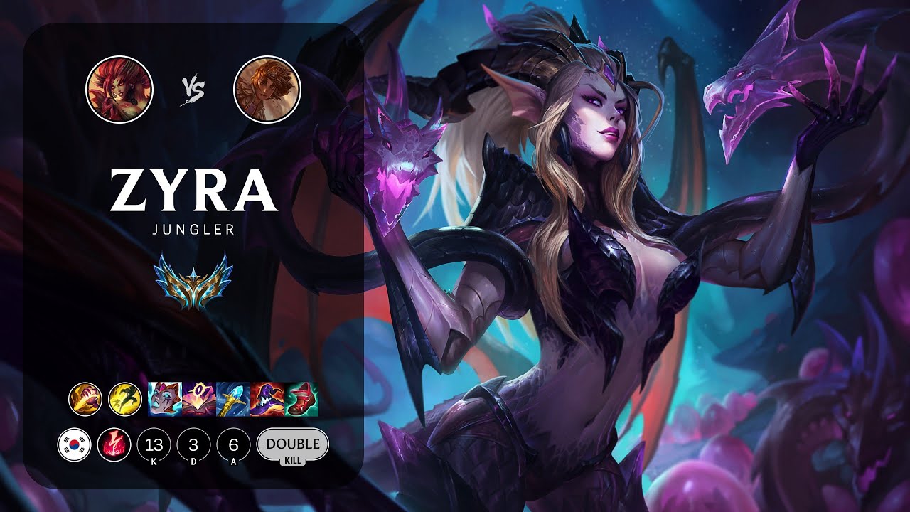 Zyra Jungle vs Taliyah - KR Challenger Patch 14.8