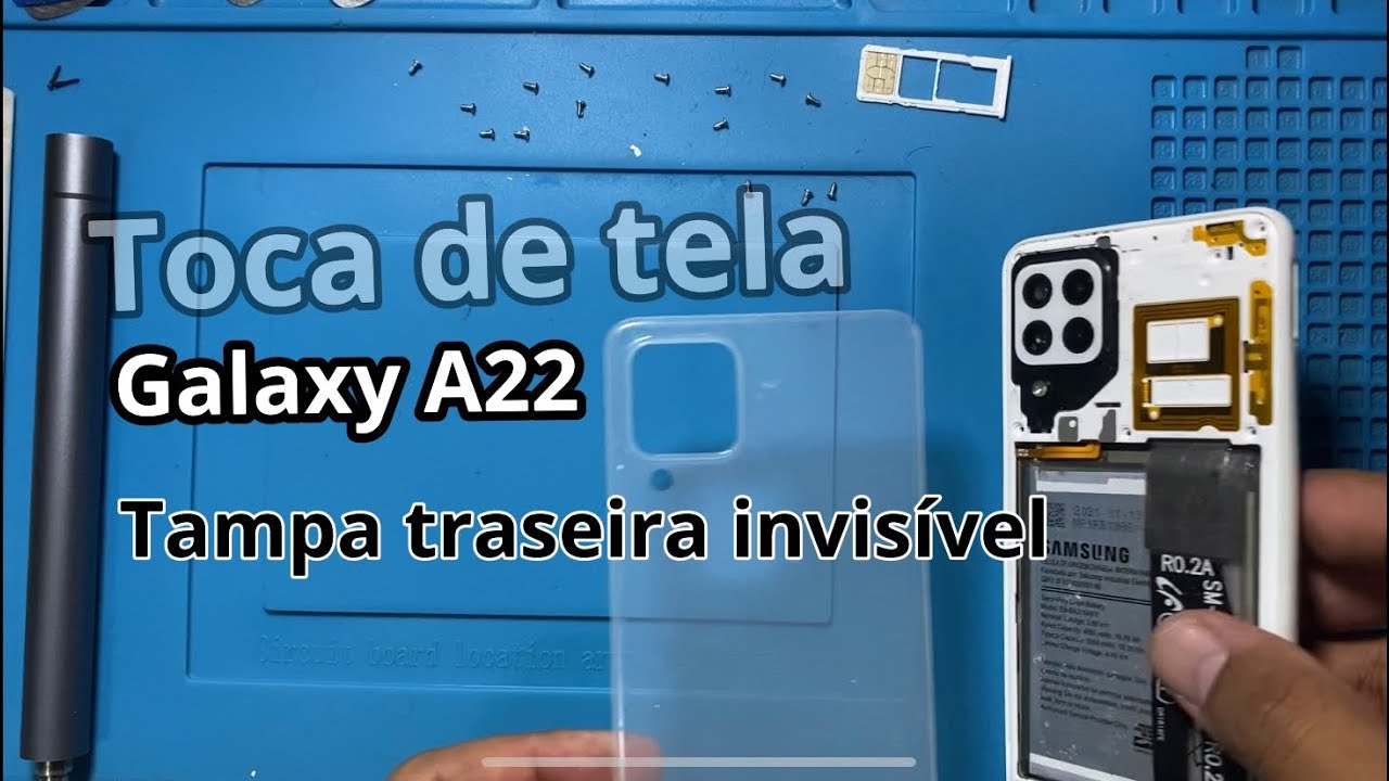 Troca de tela do Galaxy a22 4g (como trocar a tela do Samsung A22 )