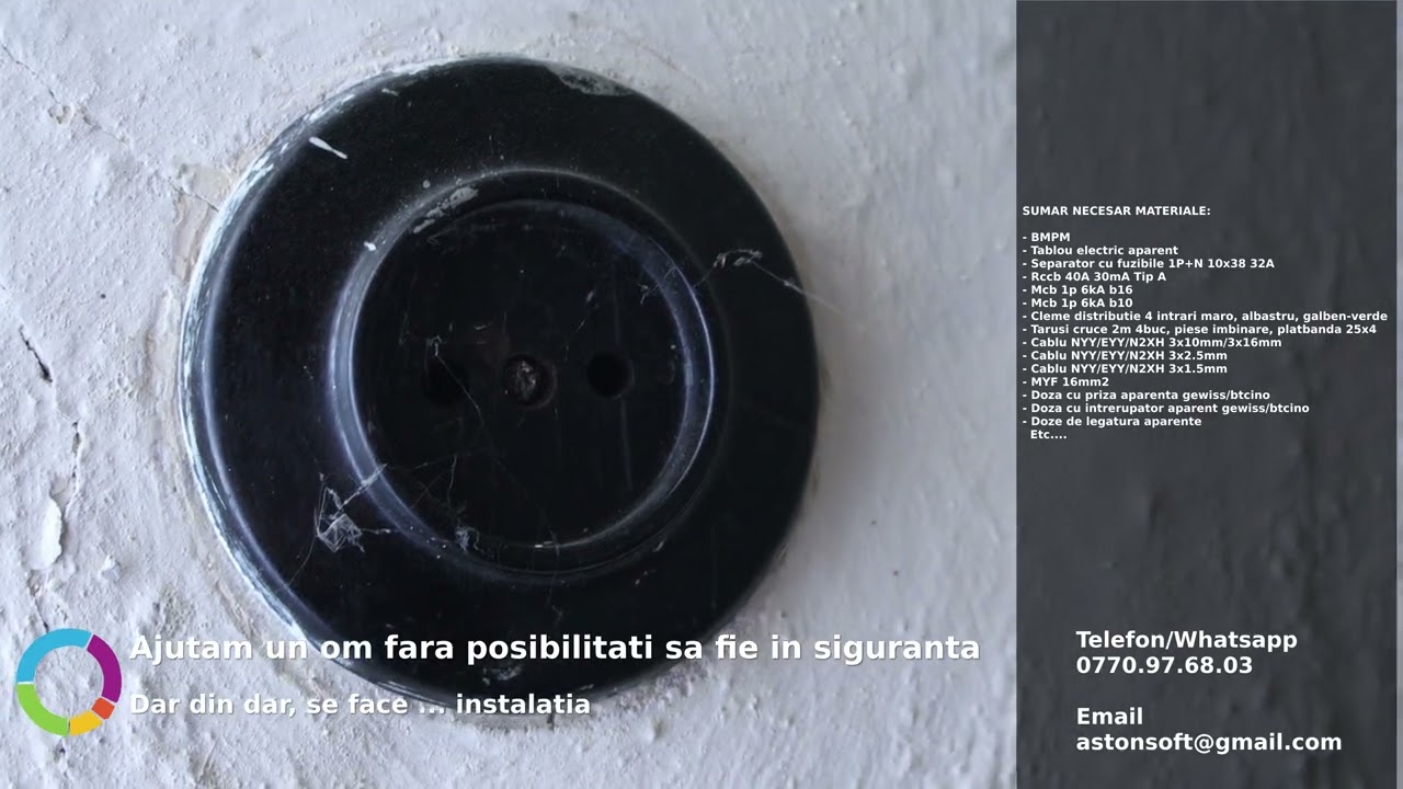 Ajutam un om fara posibilitati sa fie in siguranta - Dar din dar, se face ... instalatia