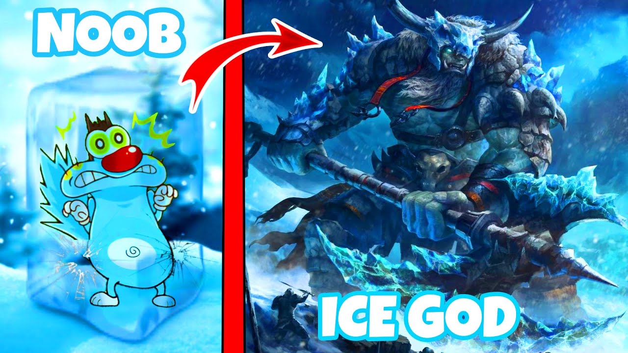 OGGY BECAME ICE GOD IN MEGA POWER TYCOON (ROBLOX)