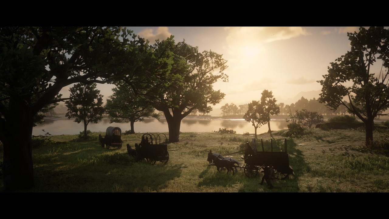 Red Dead Redeption 2 #6 Большой переезд. Рыбалка втроём. Гоним стадо овец)