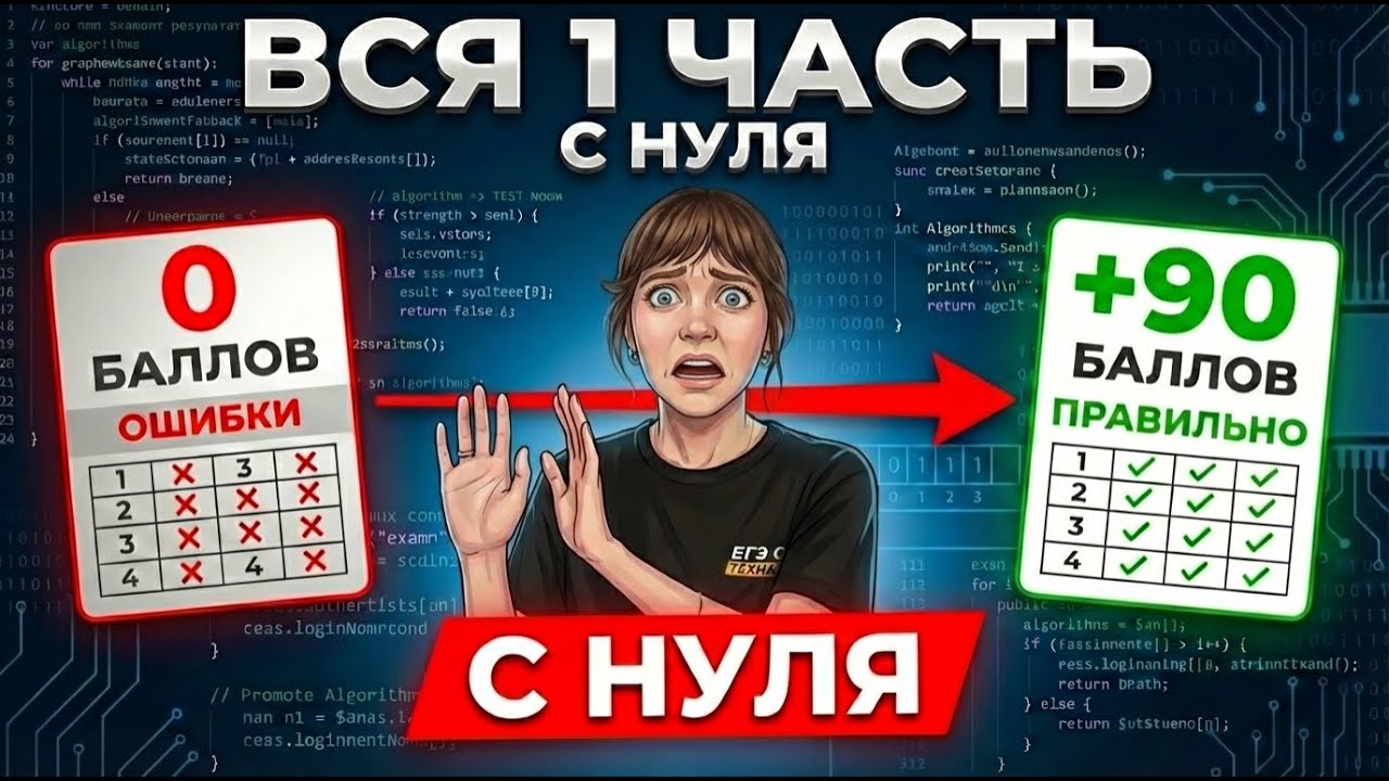 РЕАЛЬНОЕ ЕГЭ Информатика 2026 с НУЛЯ на 90+ баллов | Марафон неделя №3