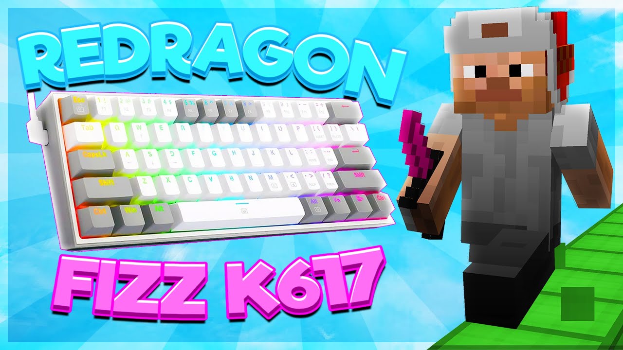 Trying the Redragon  Fizz K617 ! (Mechanical Keyboard) | Hypixel Bedwars