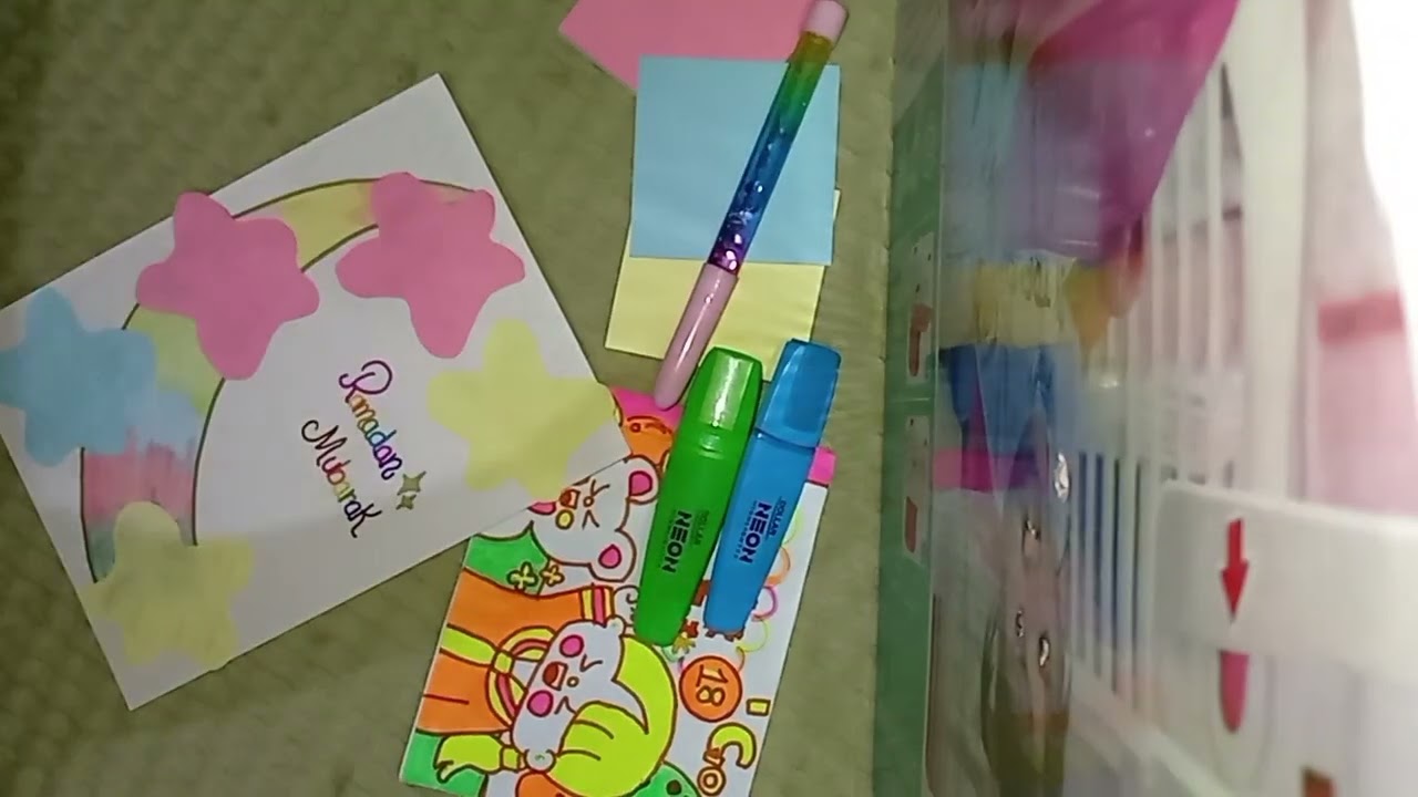 Cute Ramadan wall decor|Kawaii Ramadan Decoration|Haneen Dreamy Kawaii Crafts 🧁🧁🧁🧁🩷🩷🩷🩵🩵🩵💛💛💛