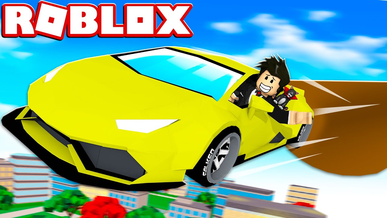 LOKIS NO PULO DE RAMPA COM CARRO | Roblox - Ramp Jumping On Sports Cars